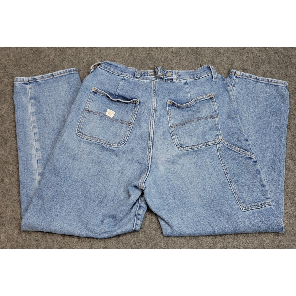 Old Navy Carpenter Jeans Womens 10‎ Festival Workwear Curvy Sky Hi Straight Leg